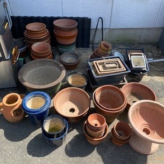 植木鉢いろいろの画像