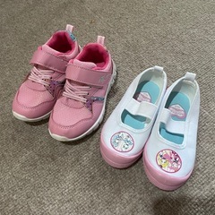 【16cm】スニーカー、プリキュア上履き