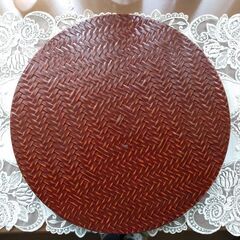 籃胎漆器のお盆の画像