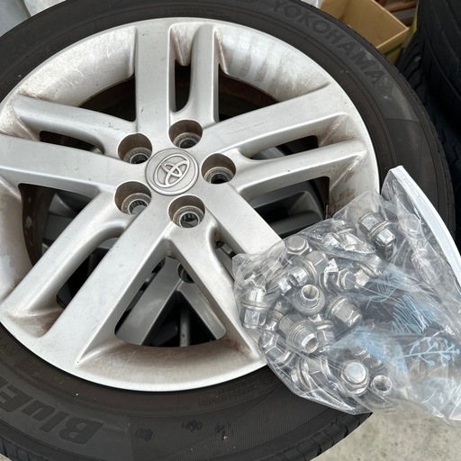 トヨタ　ラクティス NCP120 純正アルミホイール　セット　ヨコハマタイヤ付 トヨタ ラクティス NCP120 純正アルミホイール セット ヨコハマ