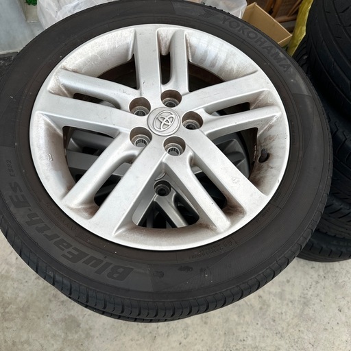 トヨタ　ラクティス NCP120 純正アルミホイール　セット　ヨコハマタイヤ付　トヨタ TOYOTA