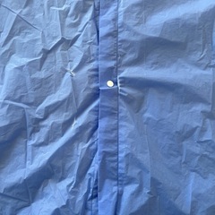 レインコート ビニール 青の画像