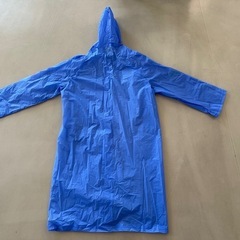 レインコート ビニール 青の画像