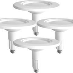 【新品・未使用】Soliseed LEDフラット電球 伸縮型 シーリングライト 4~6畳 E26口金 100W形相当 消費電力8W 全光束800lm 昼白色5000K 照明器具　4個セット