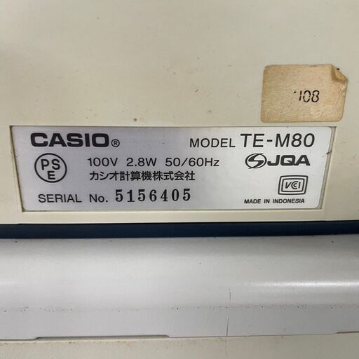 CASIO】カシオ 電子レジスタ TE-M80 動作確認済 店舗 店舗用品