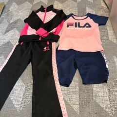 130cm女の子用運動上下セット