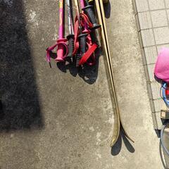 スキー、ポールまとめての画像