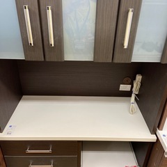 ニトリ　レンジボード1枚扉　ダークブラウン　10000円