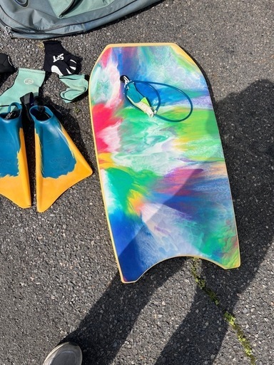 BZ Bodyboards PRO SLICKフイン おまけの無名ボード ケース