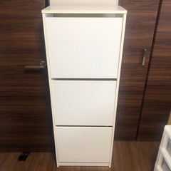IKEA BISSA イケア ビッサ シューズボックス3段 ホワイト