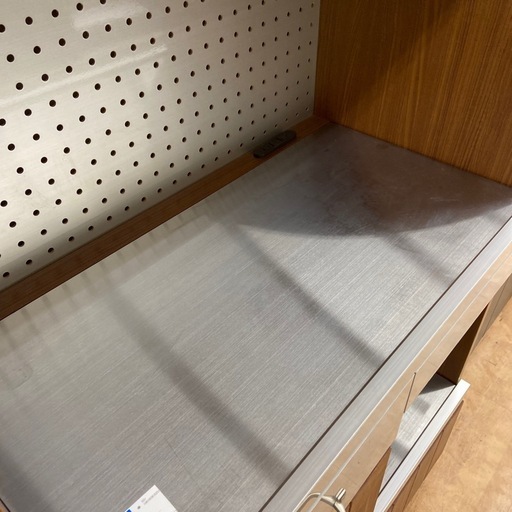 unico 2枚扉レンジボード　ブラウン×シルバー　16,500円