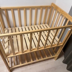 ミニベビーベッド ヤトミ 布団付き 90×60　ハイタイプ