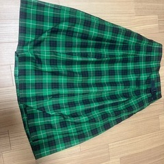 緑と黒のチェック柄
スカートGU製の画像
