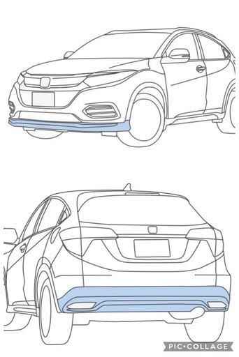 ホンダ　ヴェゼル　純正エアロバンパー