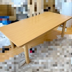 【5/5限り！】無印良品　ミドルテーブル　オーク材　ダイニングテーブル