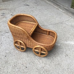 ラタン 飾り棚 バスケット