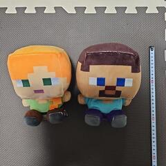 再値下げ！マイクラ大小ぬいぐるみの画像