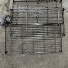 【中古】メタルラック（キャスター付き）幅90×奥行45×高さ170cm