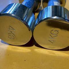 【取引終了】AUSSIE(オージー) ダンベルクロームアレイ4kg2個セット鉄アレイ・La-VIEプッシュアップバー3B-3037・La-VIE(ラ・ヴィ) アームバー30kg50㎏セット　まとめて取引の画像