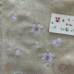 【タグ付未使用】宇野千代⑨絹タオルハンカチの画像