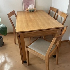 ダイニングテーブル5点セット