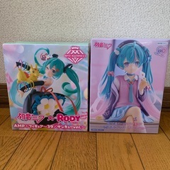 本日限定　初音ミク　新作フィギュア 　２個セットの画像