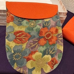 和装用　ちりめん素材　バッグセットの画像