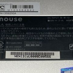 「成約」高スペック ８世代i5  １万２千円 マウスコンピューター   13.3型 メモリ１２GB+SSD１２８GB　発送可の画像