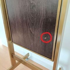 アンティーク　スタンドミラー　キャスター付き　姿見　全身鏡　店舗什器の画像