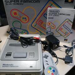 すぐ遊べる「スーパーファミコン」取説箱有　ソフト３本付