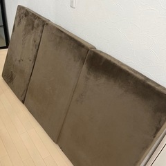 ニトリ 高反発三つ折りマットレス　厚さ10cm （MSA　S　BR） 190N 高密度25Dの画像