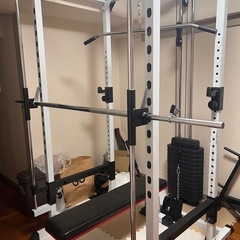 ワイルドフィット製 マルチスミスラック 約90kgウエイト付き 