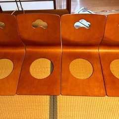 和室用座椅子　背もたれのみ 4つ(+2つ)