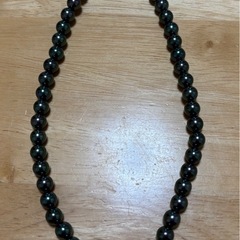 パール 真珠 黒真珠 ネックレス SILVER