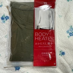 BODY HEATER 男性用9分袖丸首シャツ