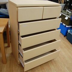 スイートデコレーション 5段チェスト 幅80.5×奥39.5×高111cm ホワイトウッド系 SEN80 HC-5 レール式 タンス たんす 箪笥 衣類収納 SWEET DECORATION   札幌市 清田区 平岡の画像