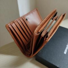 新品 本牛革 2つ折り財布