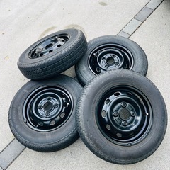 ★ホイールタイヤセット　145/80R12 軽トラ　軽バン　オス...