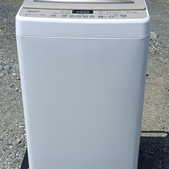 F1917【ハイセンス】2023年製　全自動電気洗濯機　7.5kg   HW-DG75C   外形寸法　幅570㎜  奥行560㎜  高さ990㎜の画像