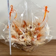 ドライフラワーアレンジメント　オレンジ系の画像