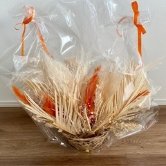 ドライフラワーアレンジメント　オレンジ系の画像