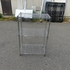 三段スチールラック
