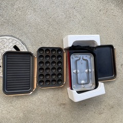 たこ焼き器とホットプレートの画像