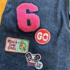 ミニケー　mini-k ナルミヤ　デニム　スカート　130の画像