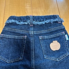 ミニケー　mini-k ナルミヤ　デニム　スカート　130の画像