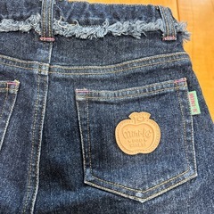 ミニケー　mini-k ナルミヤ　デニム　スカート　130の画像