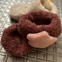 フリース ベビーブーツ 靴下　2足セットの画像