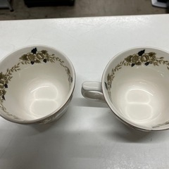 ☆値下げ☆ロ 2505-149 NIKKO DOUBLE PHOENIX カップ&ソーサー2客 バラ売り不可 キズ 汚れありの画像