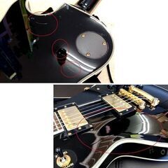 Grass Roots LesPaul Custom エレキギター ブラック×ゴールド 弦楽器
