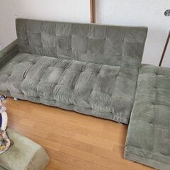 ソファーベッド（オットマン付）※引き取り限定の画像